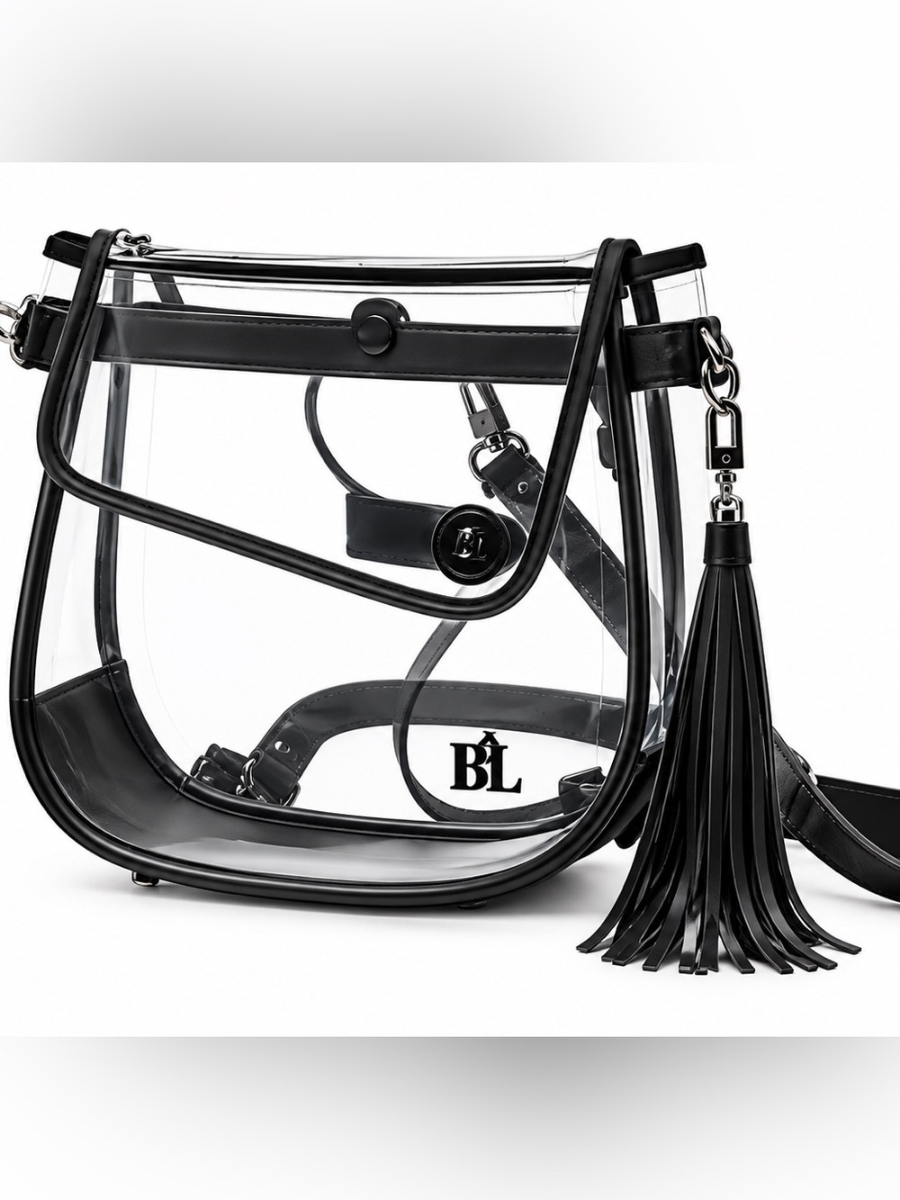 Purseption The Krista Clear Bag B+L Stadium Approved Crossbody/backpack Purse